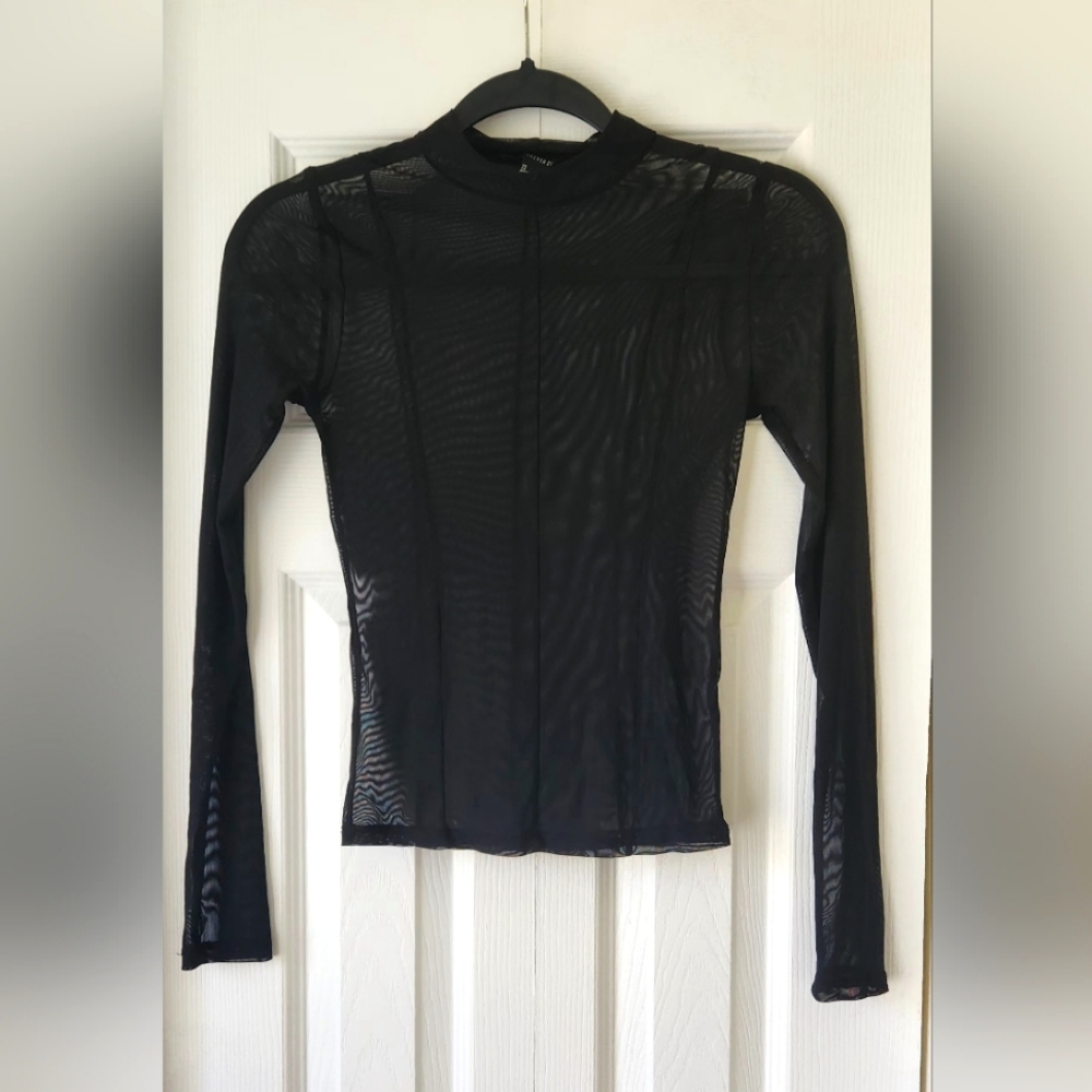 Sheer Black Top